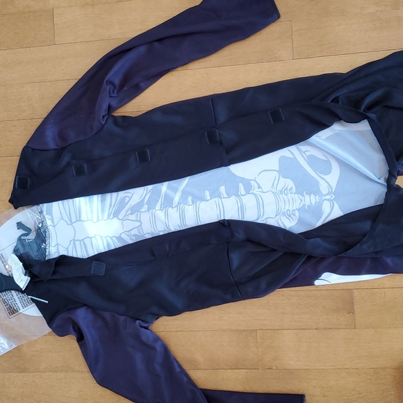 Boys Girls SKELETON Halloween Costume Size Sm 4/6 M 8/10 Adaptive Skull Mask NWT - Picture 4 of 4